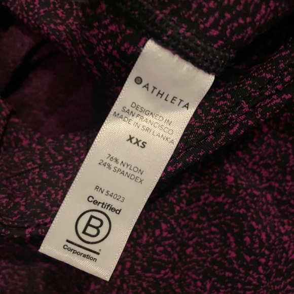 ATHLETA ultimate stash textured tight leggings 7/8 size XXS - Picture 6 of 7